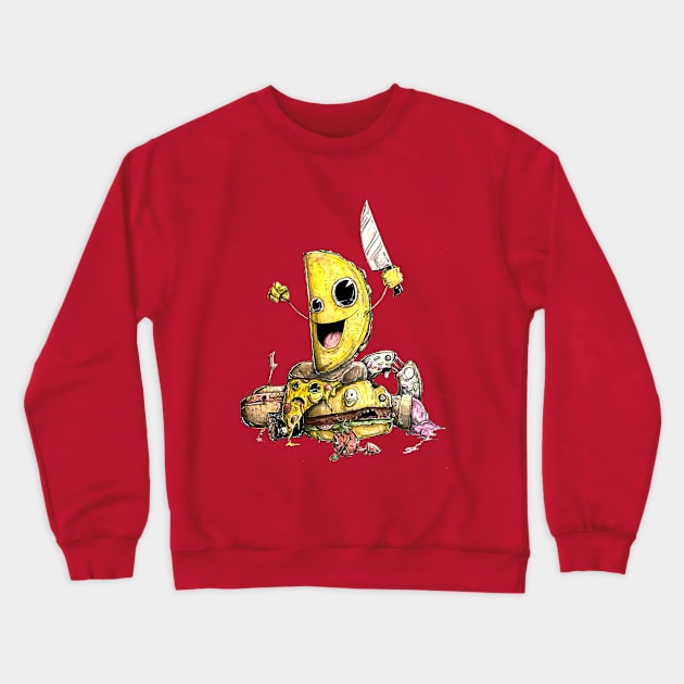 TACO vs FOOD Crewneck Sweatshirt by tacoboydesigns